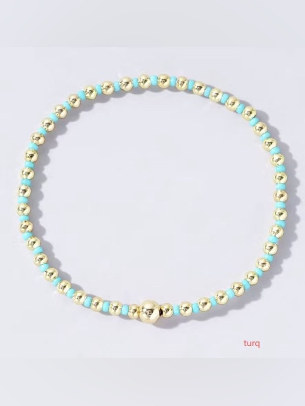 JOSSLYN by Wall to Wall Stackable Turquoise Boho Bracelet